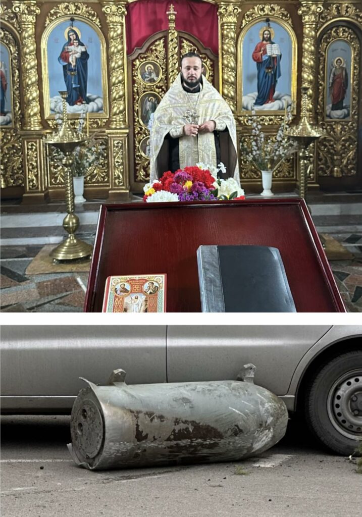 Під час похорону на кладовище у Горішніх Плавнях ворожий боєприпас впав на могили.