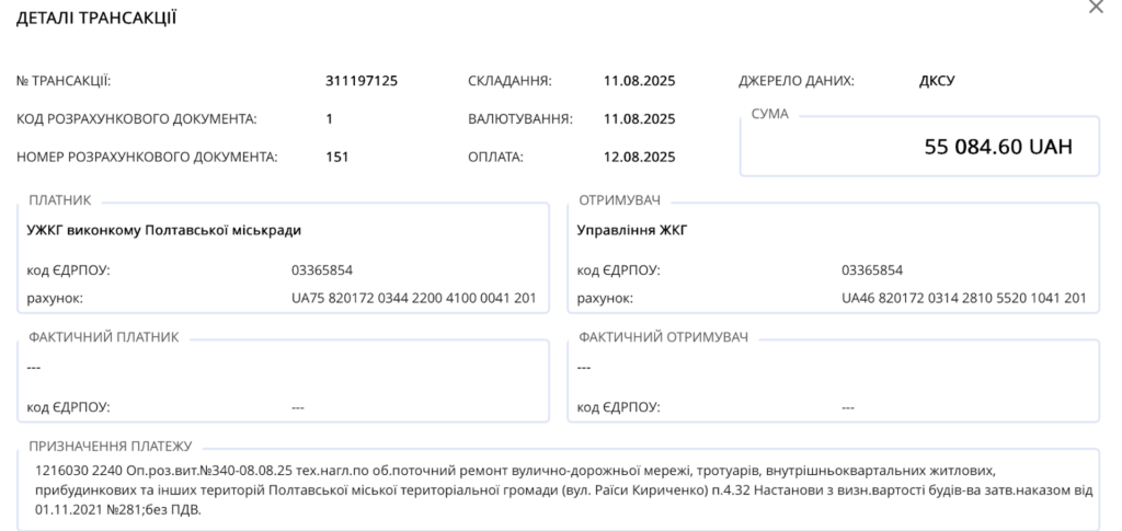 Скриншот з ухвали Шевченківського районного суду про арешт вилучених документів