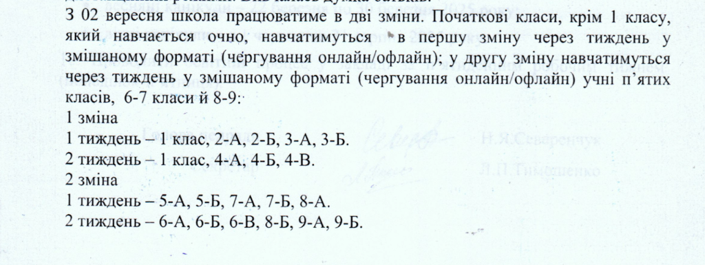 Скріншот з протоколу засідання педагогічної ради гімназії №25
