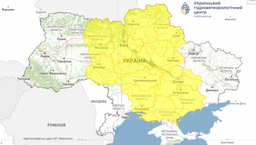 Синоптики попередили про ожеледицю на дорогах Полтавщини: перший рівень небезпеки