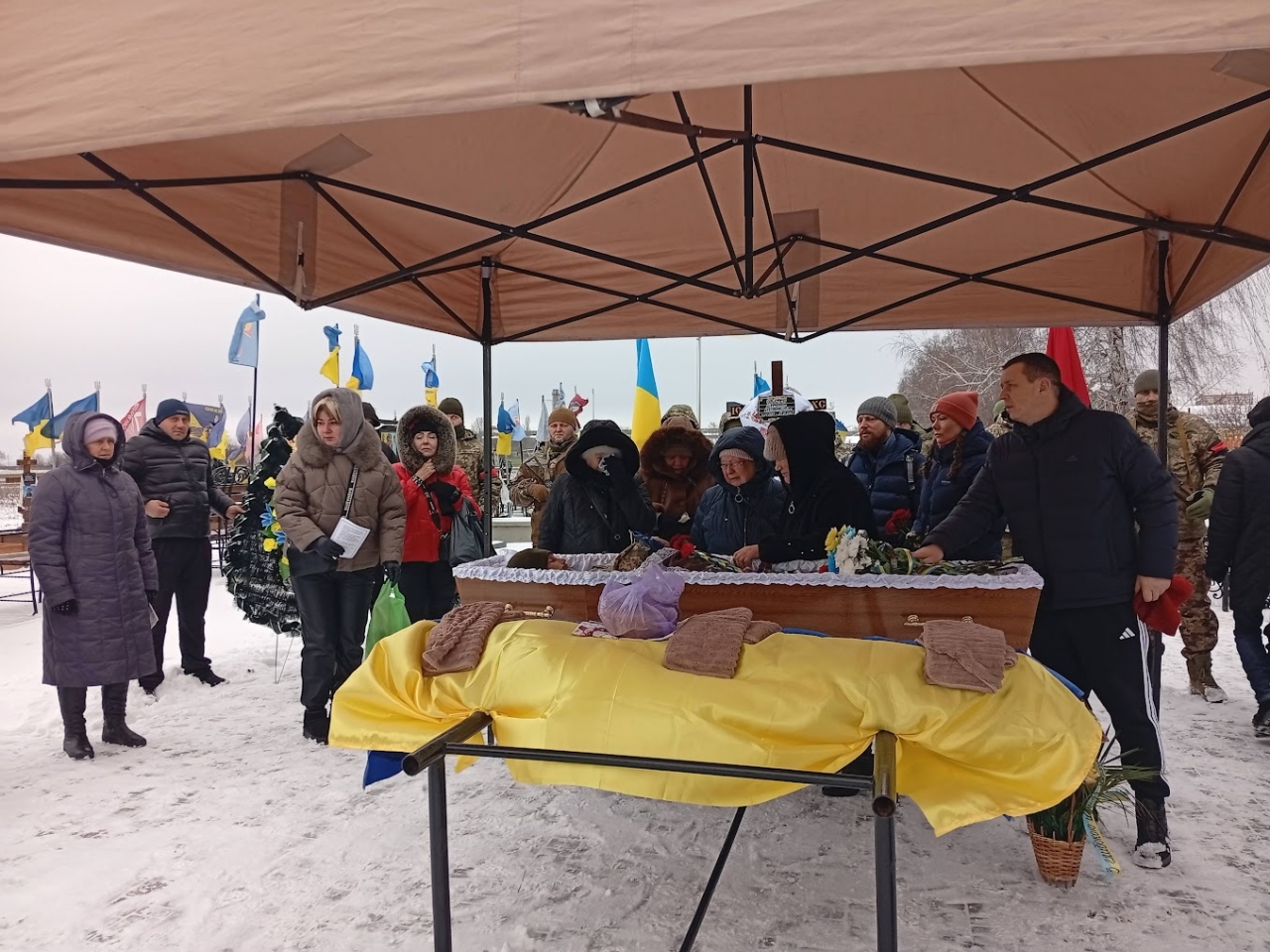 Прощання з воїном.