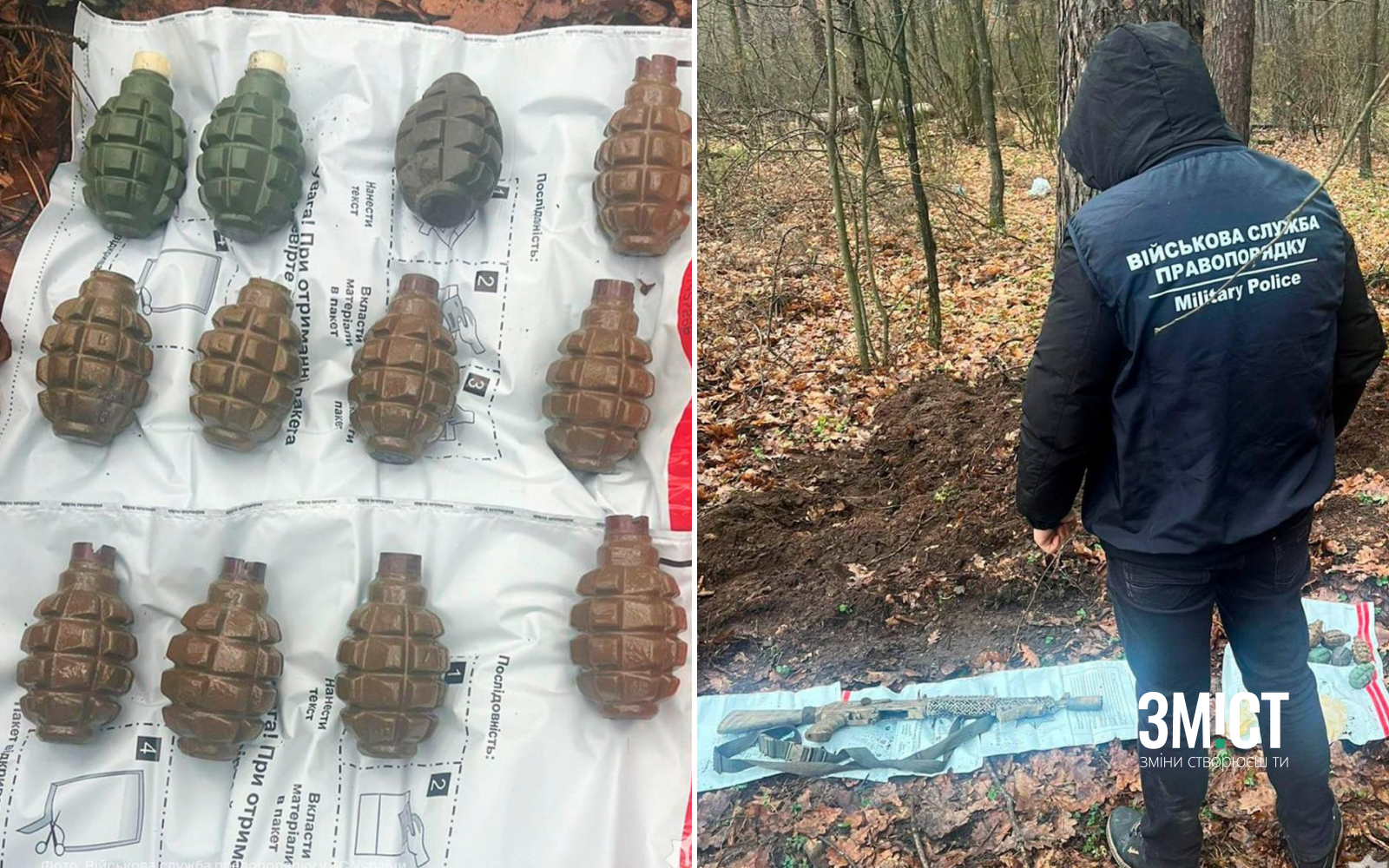 Виявлені боєприпаси