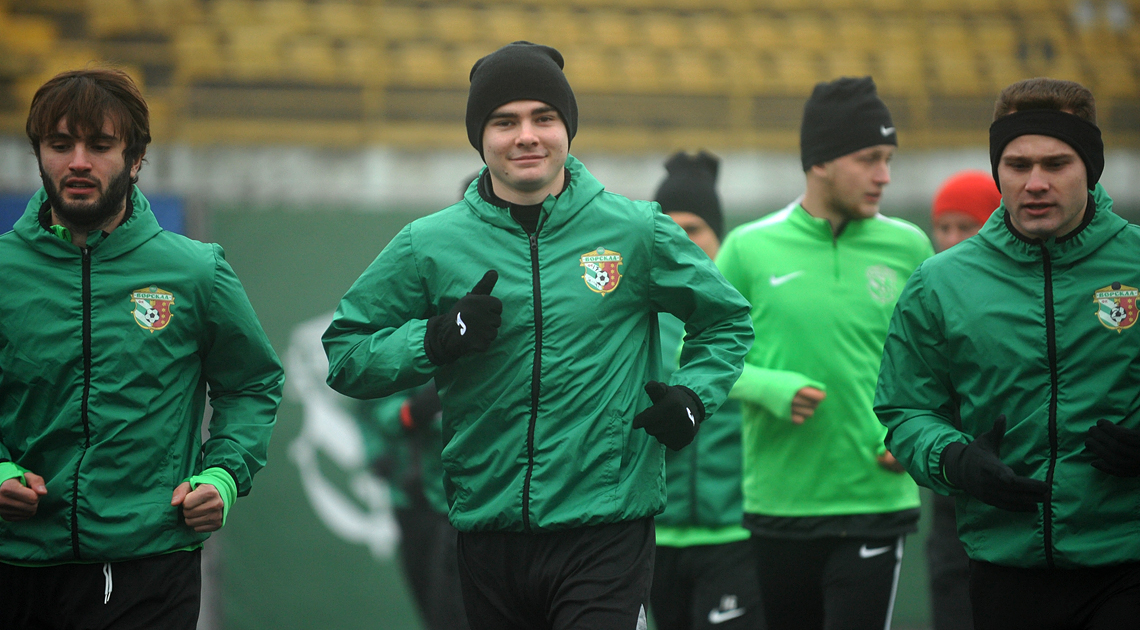 Футболісти «Ворскли» на тренуваннях