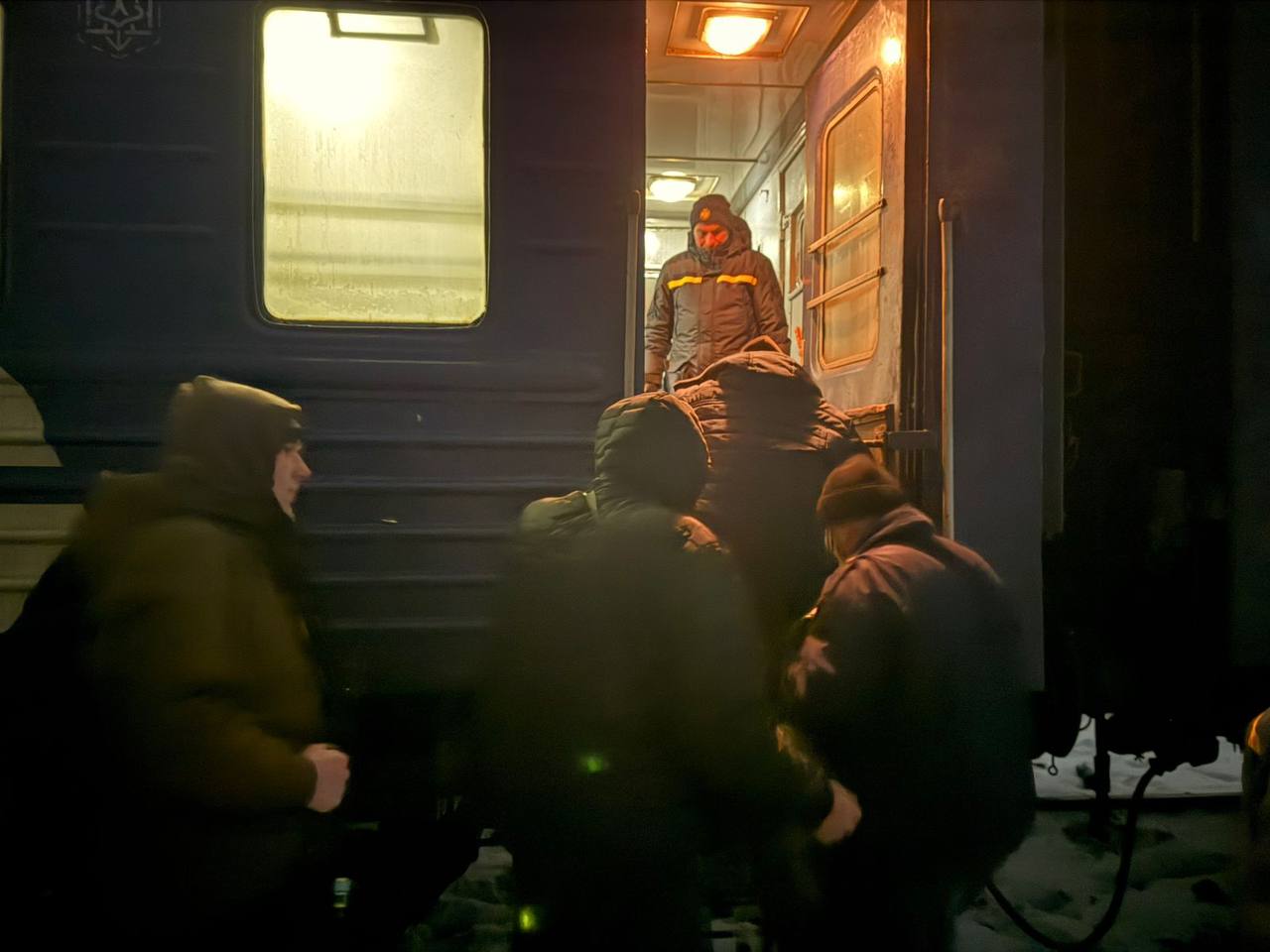 Поїзд під час зупинки