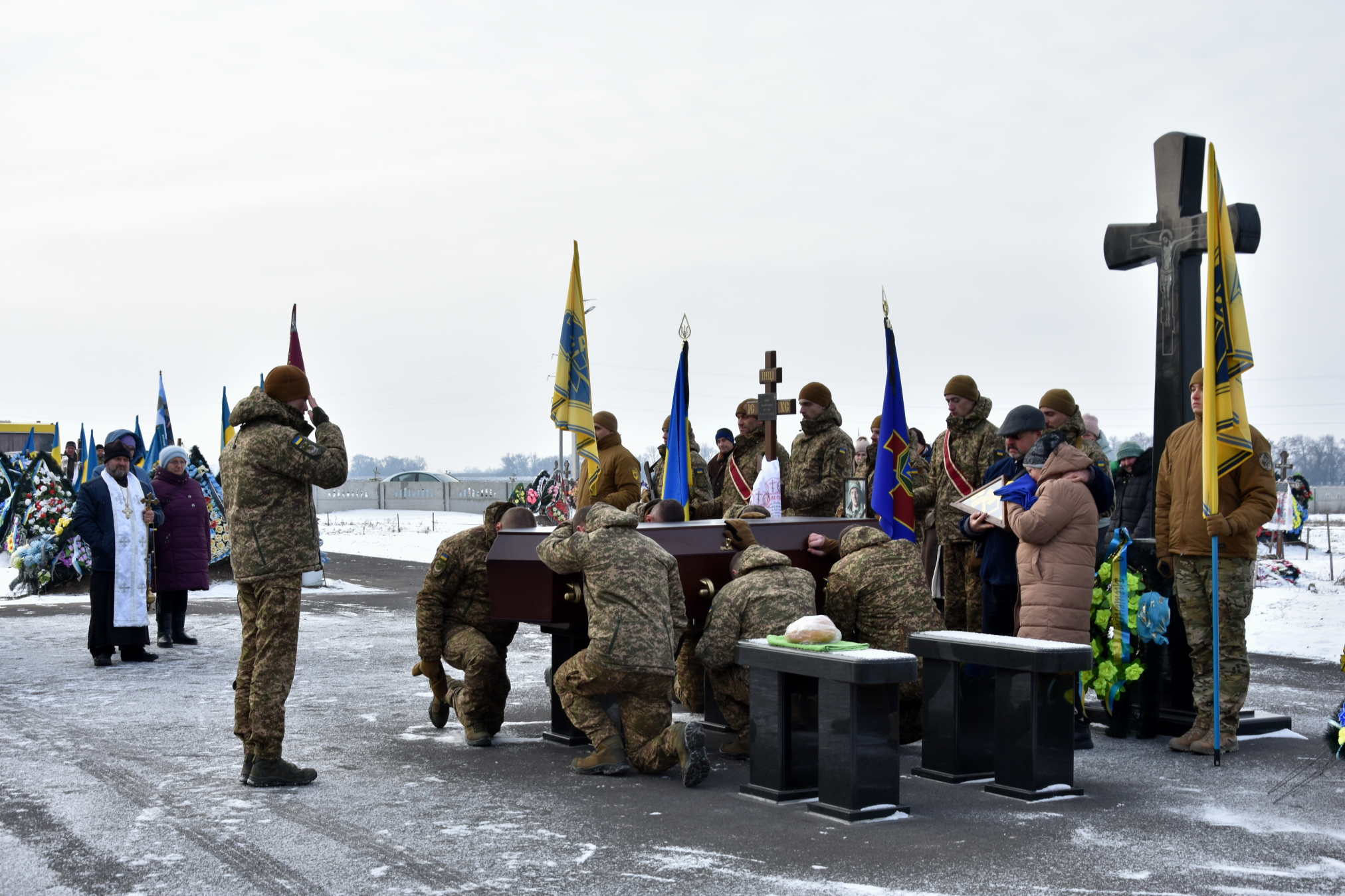 Прощання з воїном.