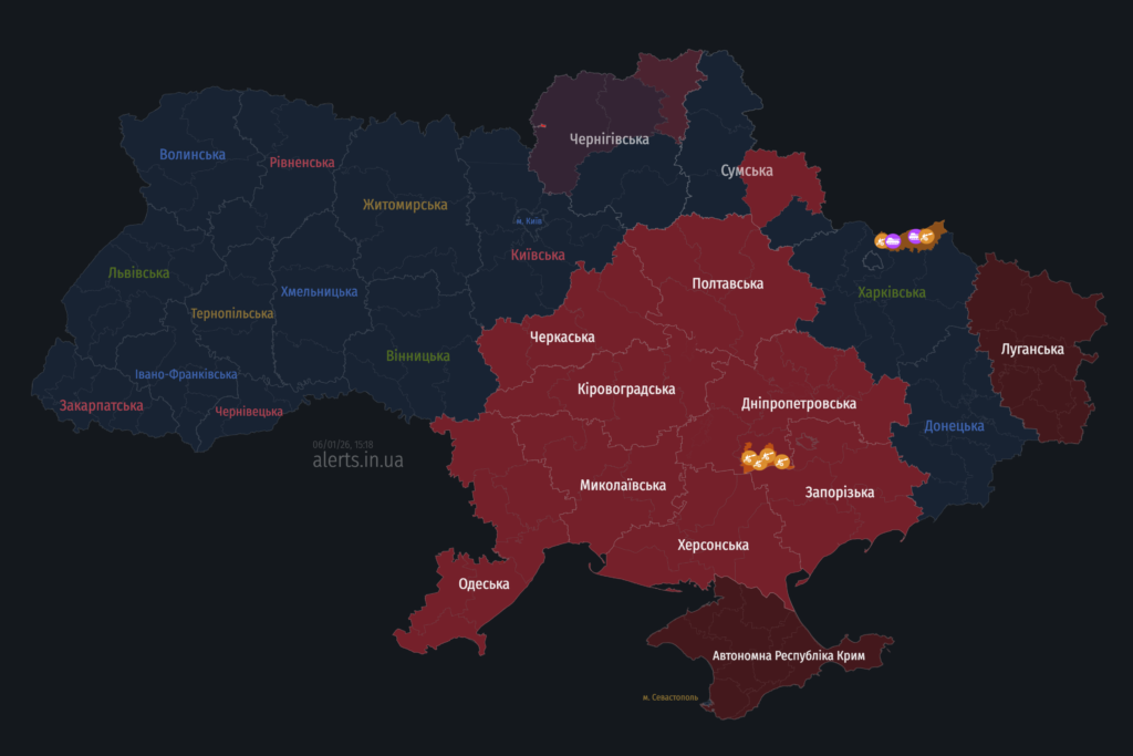 Балістичні загрози і ризик дронової атаки: причини тривог на Полтавщині 6 січня