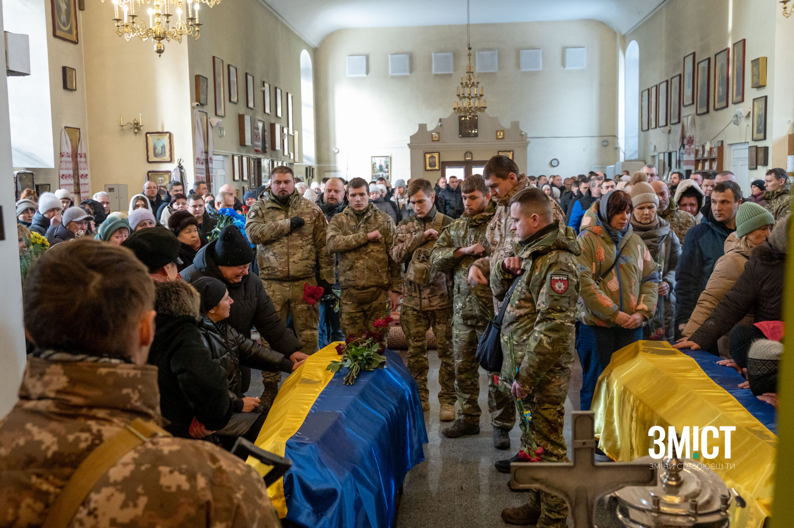Прощання з воїнами у Полтаві