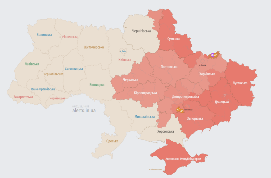 Повітряна тривога на Полтавщині: які існують загрози 9 лютого