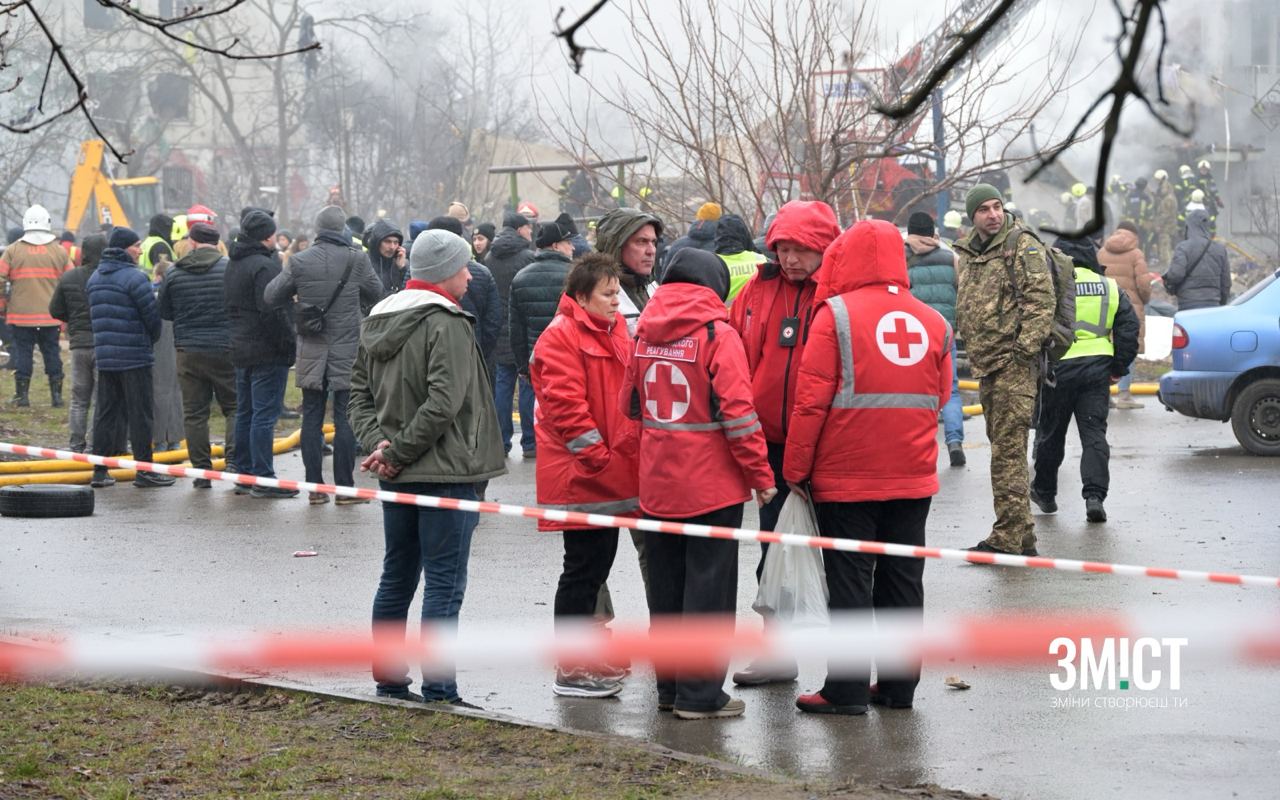 Ілюстративне фото. Наслідки попереднього обстрілу Полтави