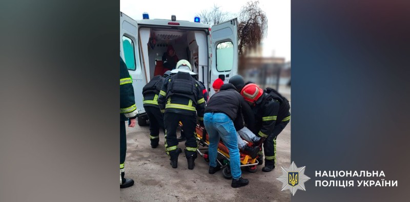 Надання невідкладної допомоги після атаки по Полтаві