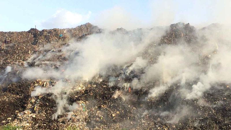 Пожежа на сміттєзвалищі