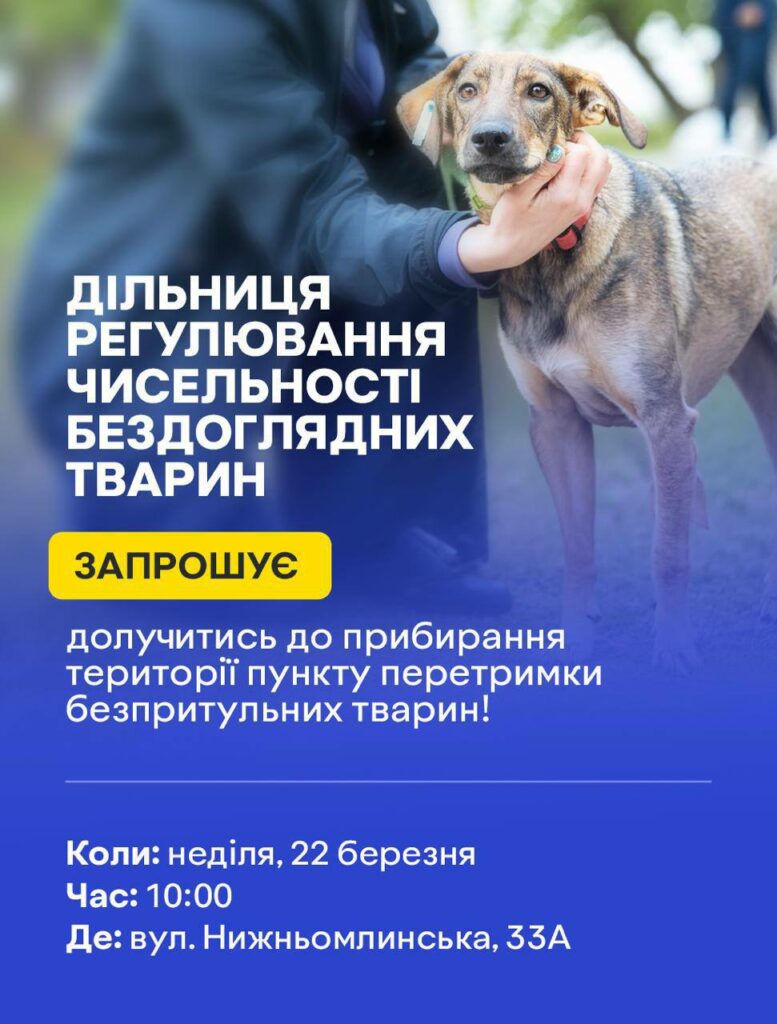 Полтавців запрошують доєднатися до акції з прибирання пункту перетримки безпритульних тварин