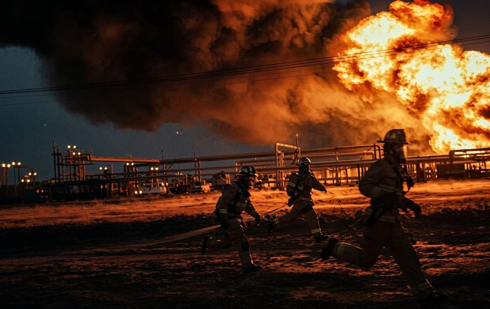 Третю добу поспіль ворожі БпЛА масово атакують газовидобувні об’єкти Полтавщини