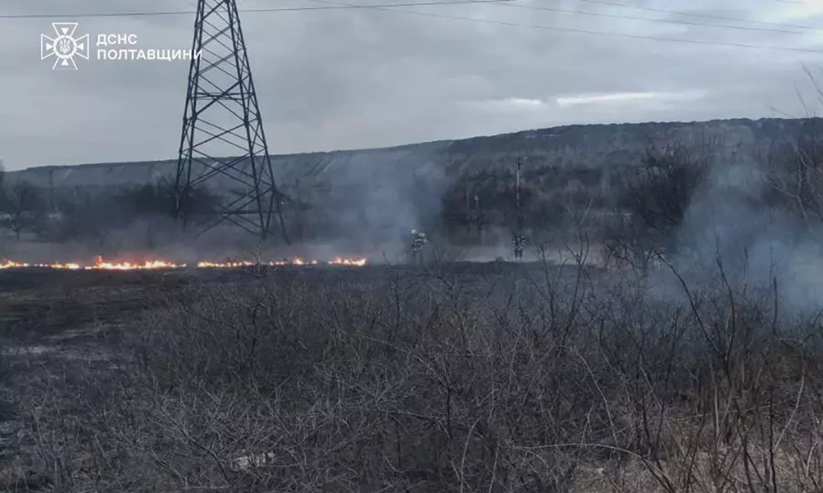 Ліквідацію пожеж провели на Полтавщині