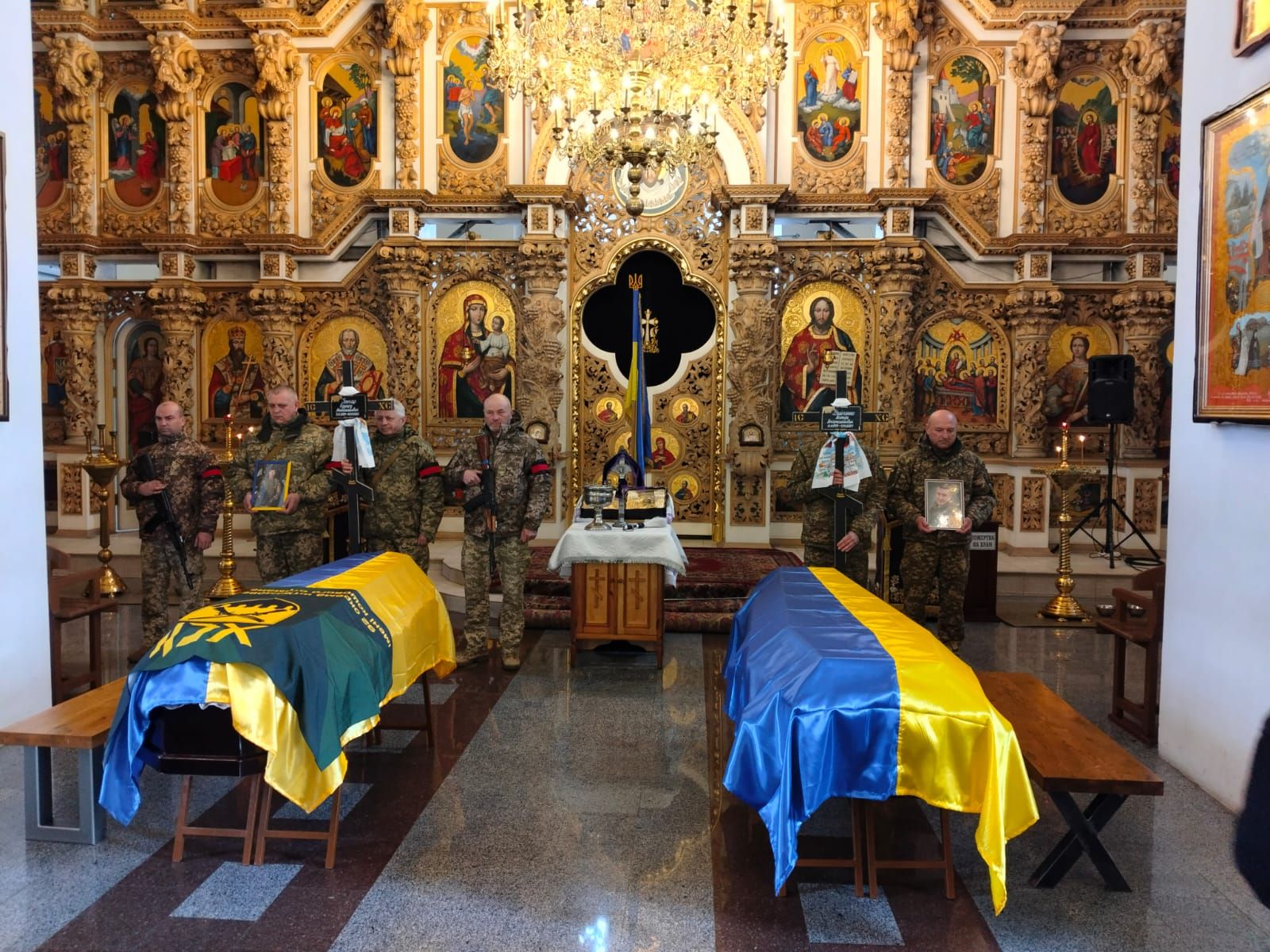 Прощання з воїнами у Полтаві