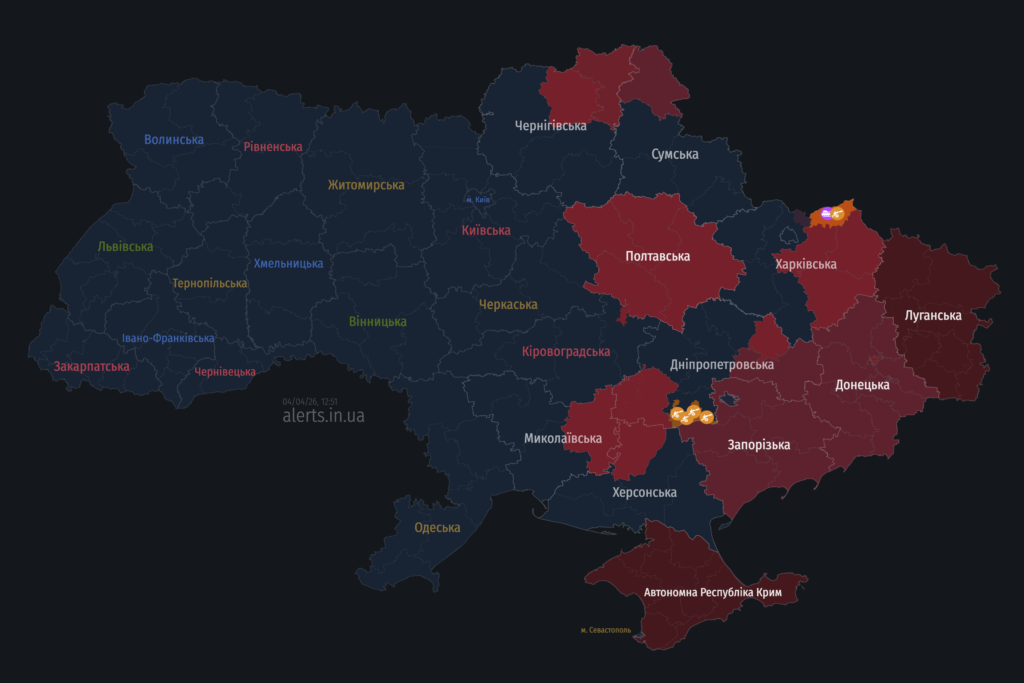 Мапа «червоніє». Як Полтавщиною шириться повітряна тривога