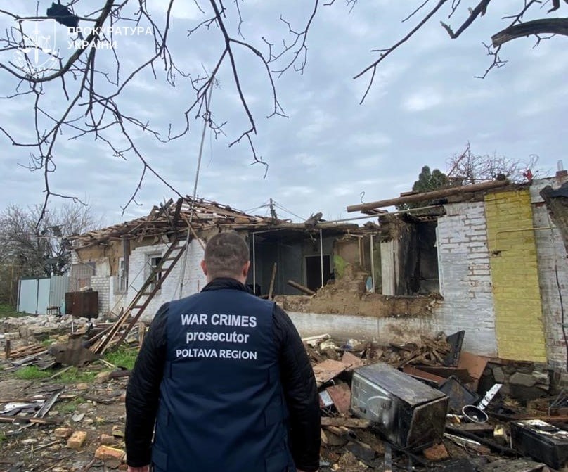 Наслідки обстрілу Полтавщини у ніч на 16 квітня