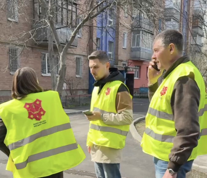 Міська влада на місці обстрілу