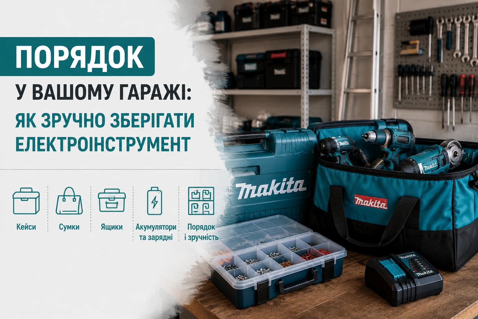 Порядок у вашому гаражі: як зручно зберігати ел...