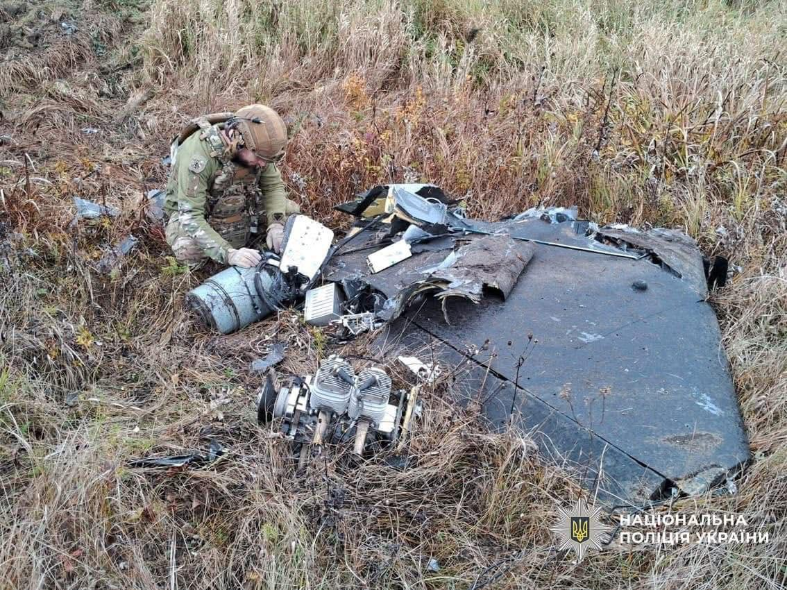 На Полтавщині впали уламки «Шахедів»