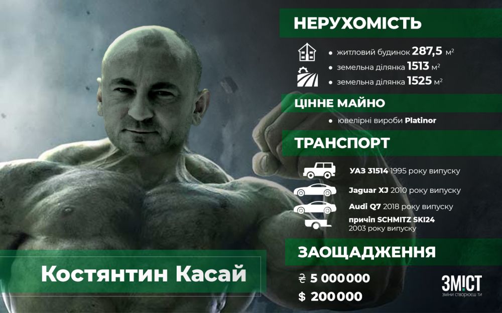 Заощадження і власність Костянтина Касая