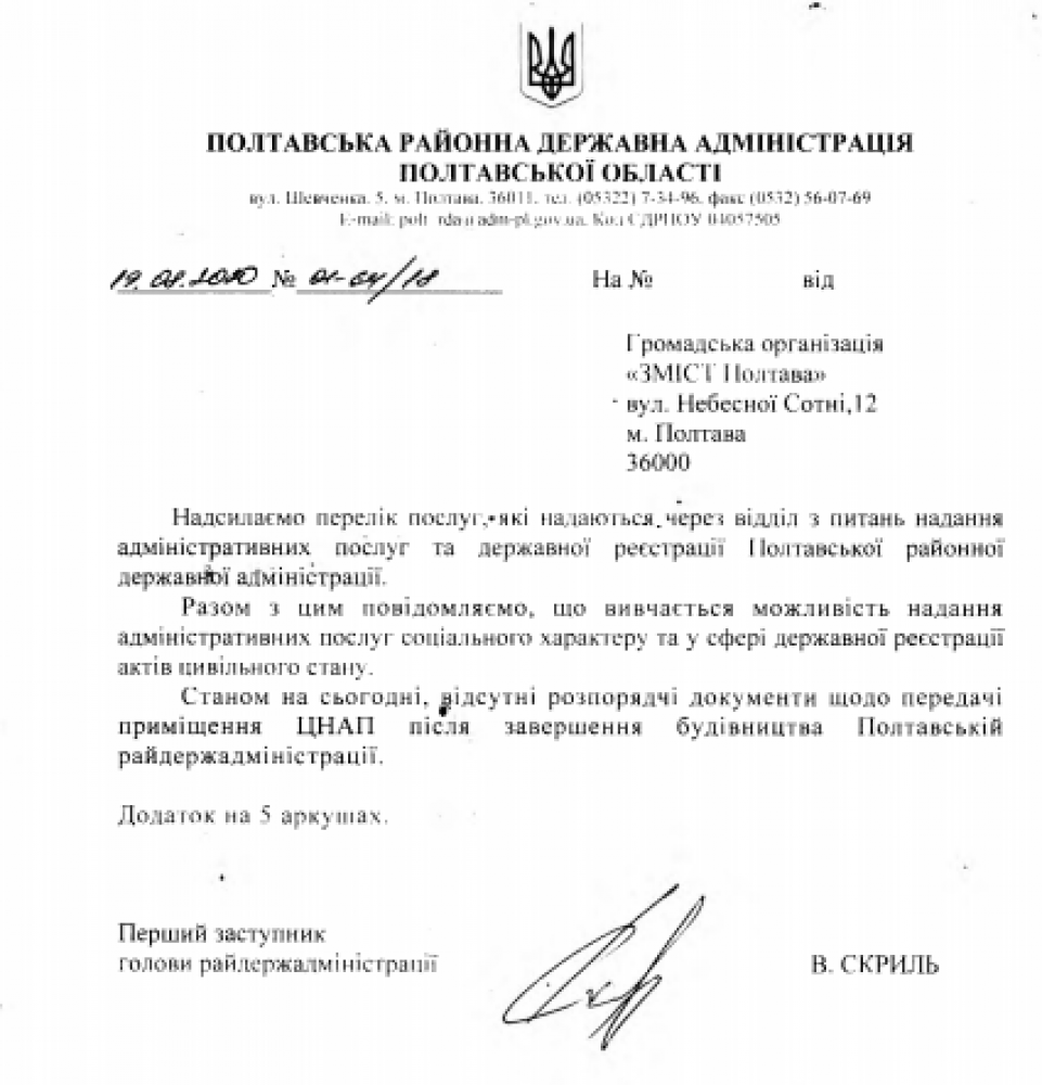 Відповідь РДА