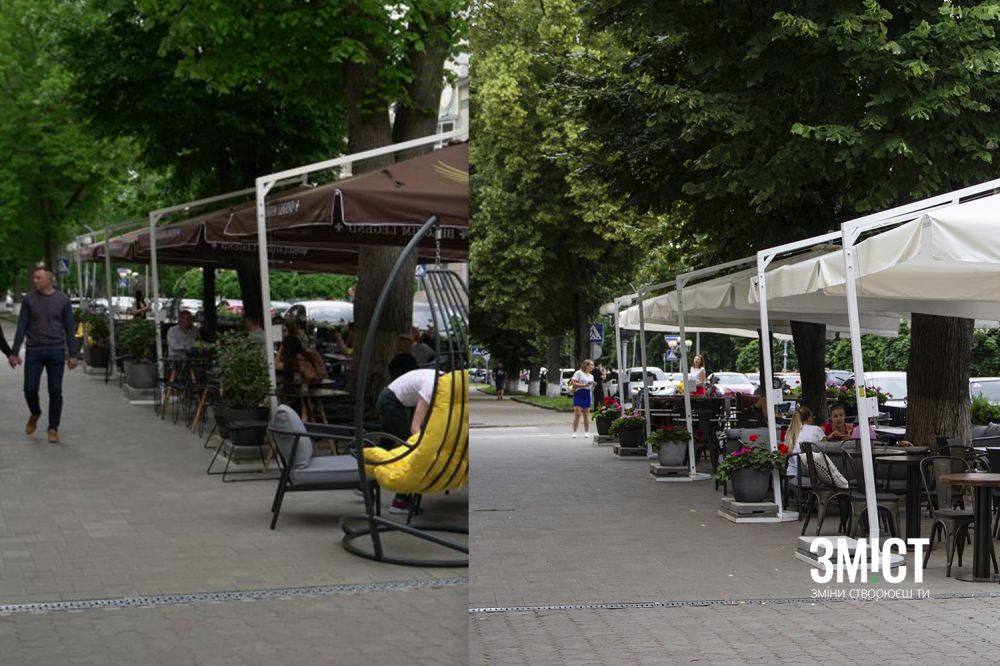 «Тесно говоря». Зовнішній вигляд у 2019 (зліва) та 2020 (справа) роках