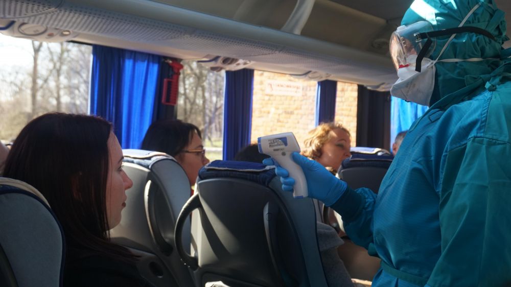 Автобус, у якому начебто є хворий 