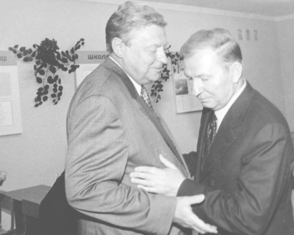 Леонід Кучма та тодішній мер Кукоба (poltava365)