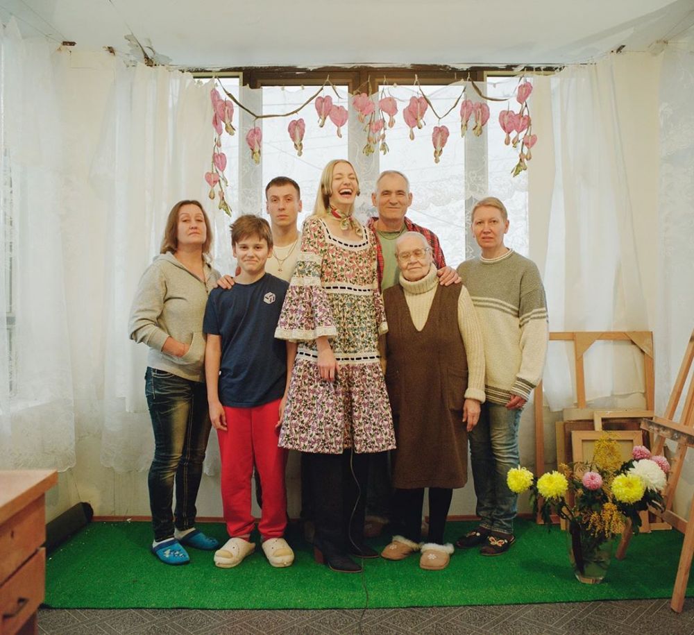 Олександра Мельничук з родиною