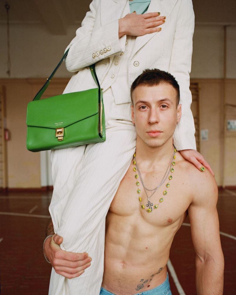 Олександра Мельничук з двоюрідним братом