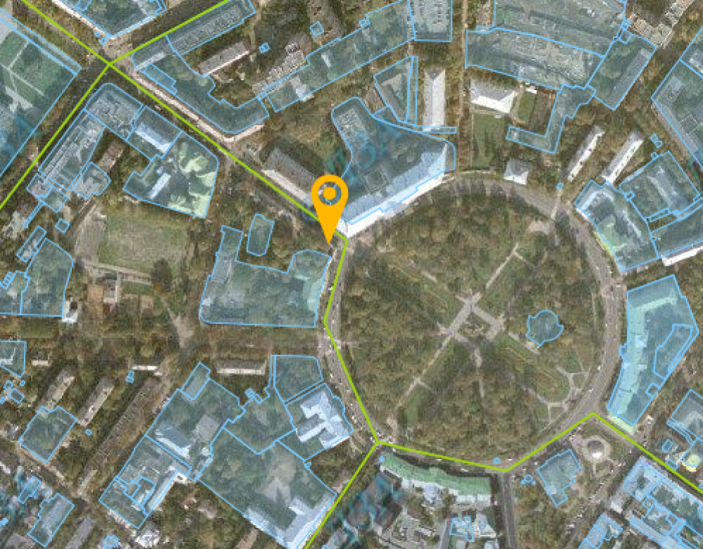 Місце, де будівництво (Скріншот із публічної кадастрової карти)