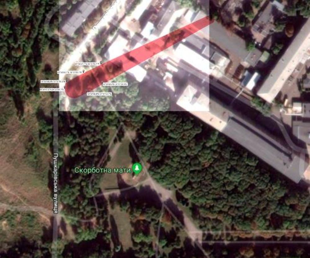 Координати стрілецького рову