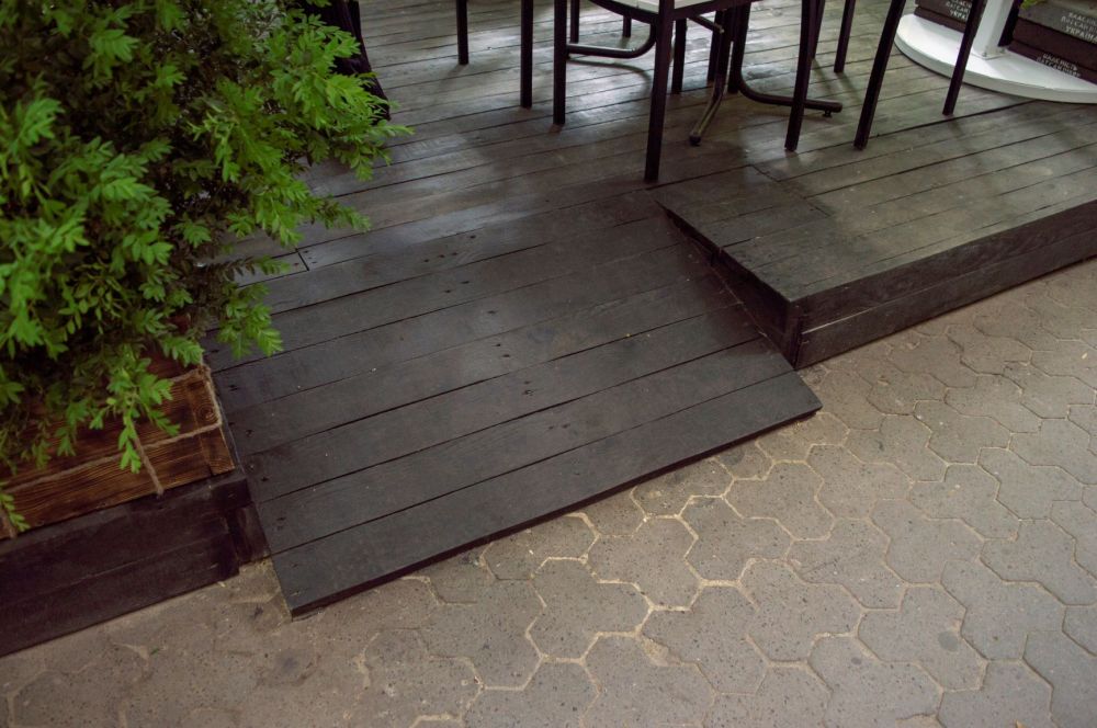 Вигляд літнього майданчика після