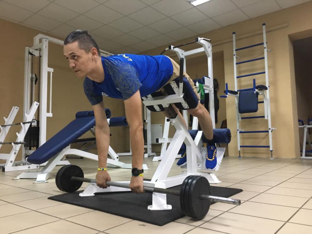 Володимир Мусяк на тренуванні (Джерело – фб-сторінка АТОвця)