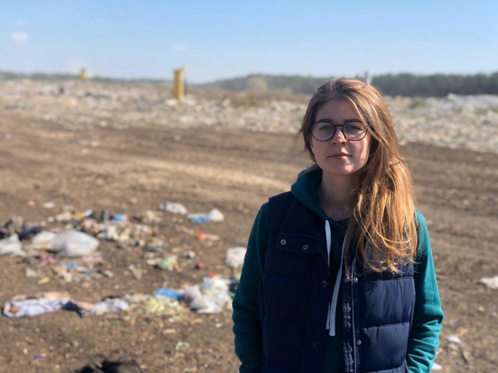 Анастасія Руденко на Макухівському сміттєзвалищі