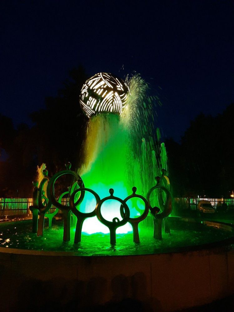 Відбувся пробний запуск фонтану 