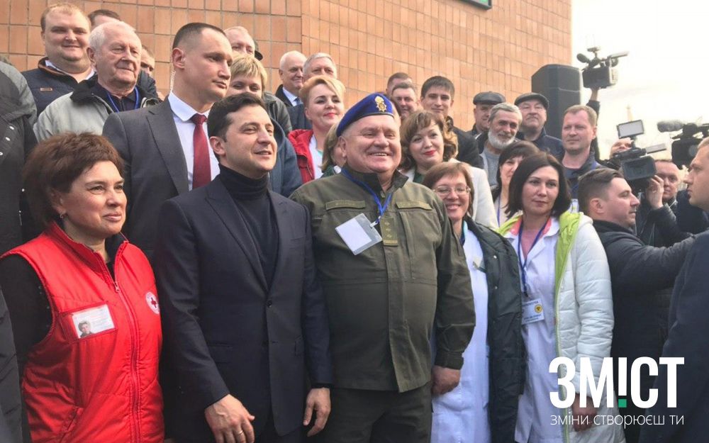 Президент Зеленський у Нових Санжарах подякував усім