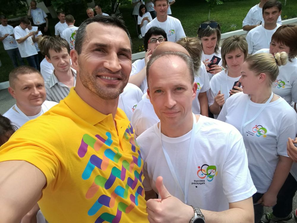 Володимир Кличко та Максим Рубель (фото зі сторінки в соцмережі)