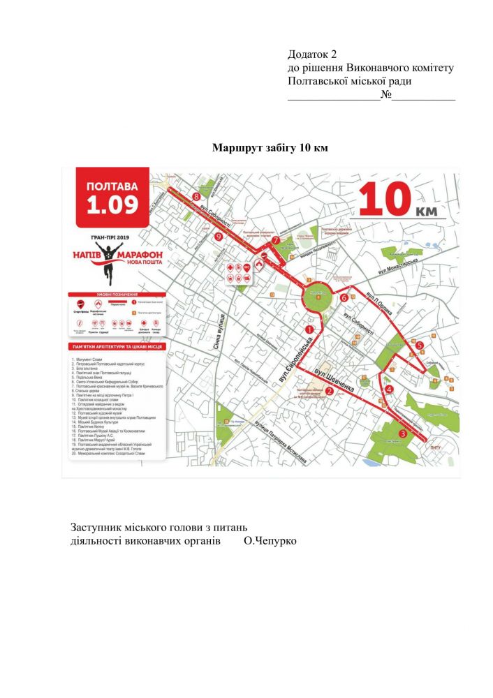 Вулиці, на яких обмежать рух (Джерело – сайт міської ради)