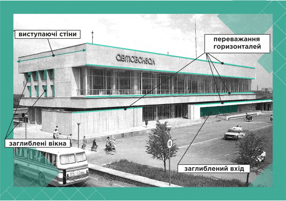 Історичний вигляд центрального автовокзалу. Фото 1988 року