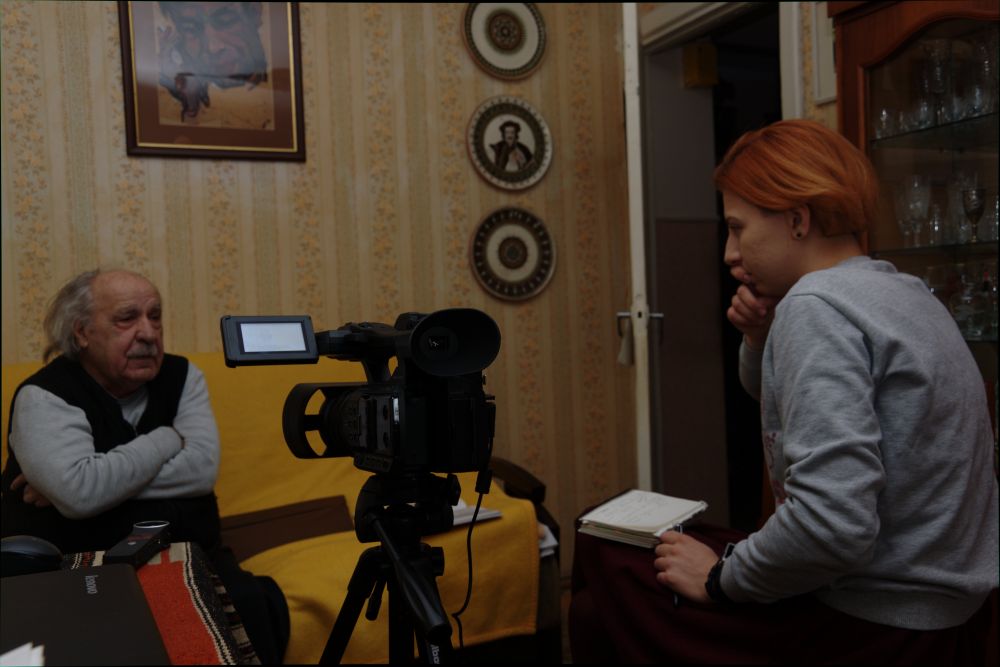 Запис інтерв'ю в рамках проєкту музею 