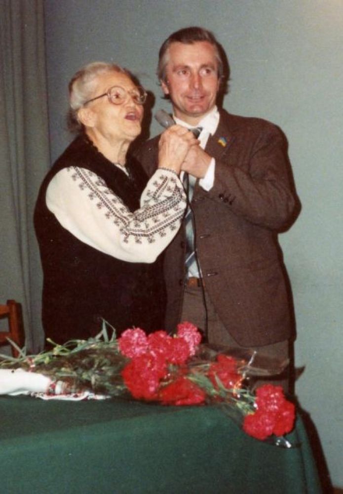 Оксана Мешко з Василем Овсієнком (Фото з архіву Василя Овсієнка)