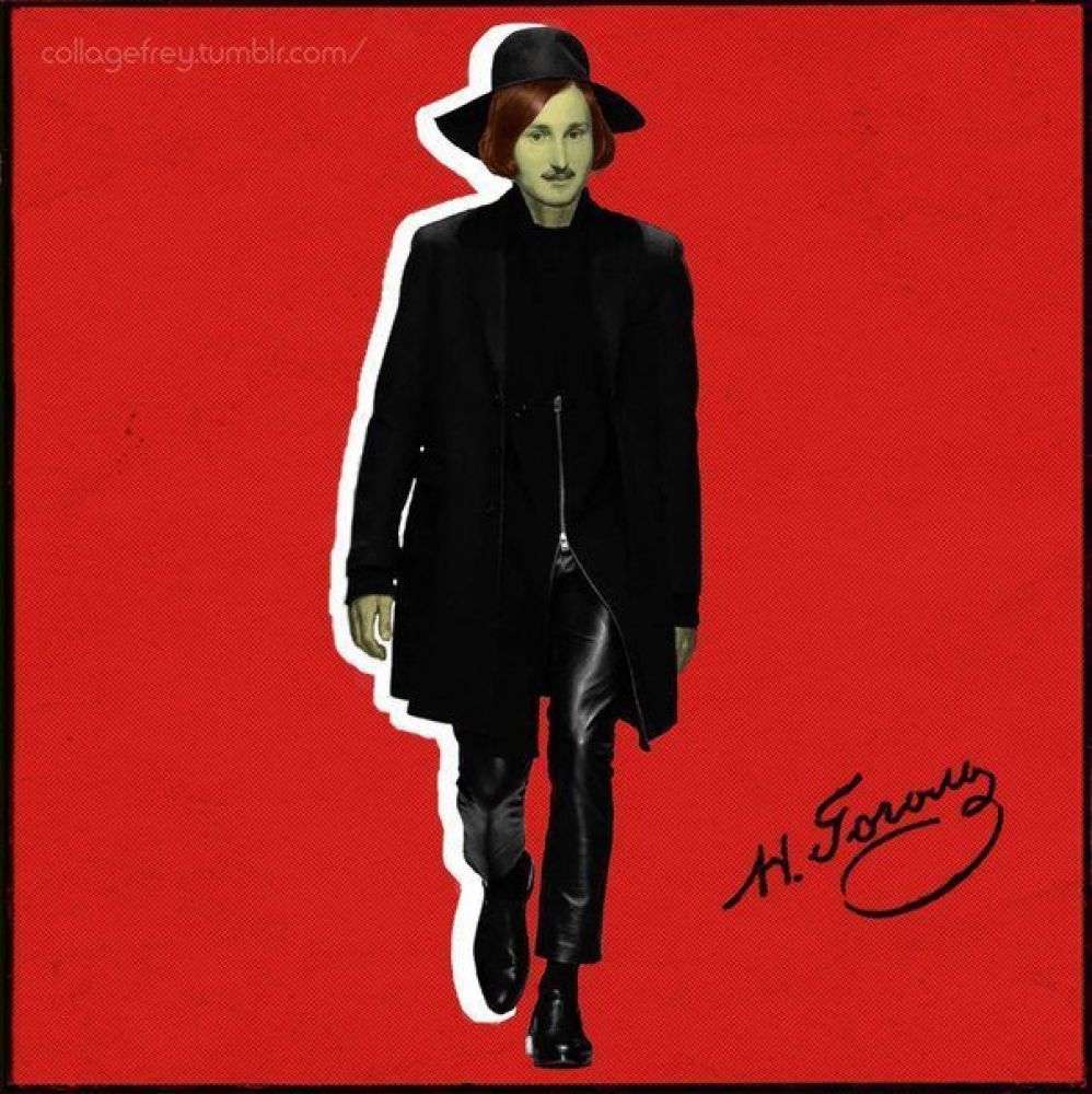 Микола Гоголь у сучасному одязі (Робота Олексія Фрея)