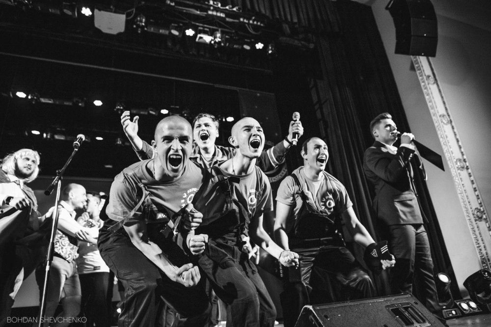 Виступ команди на полтавській «Лізі сміху»