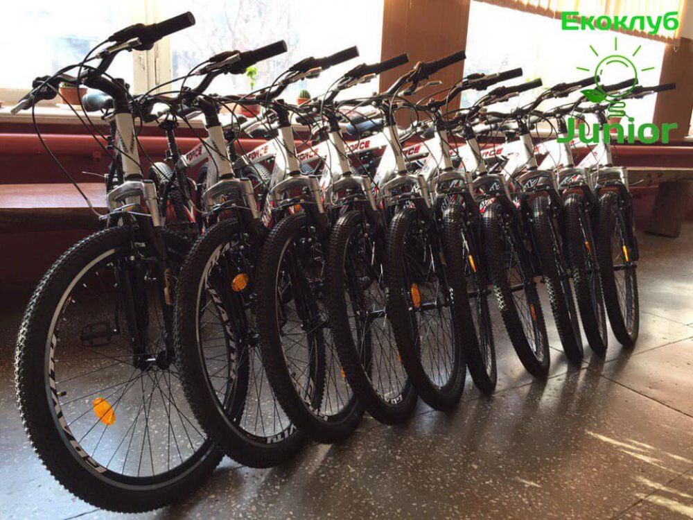 Велосипеди, придбанідля екопатрулю в рамках минулорічного конкурсу