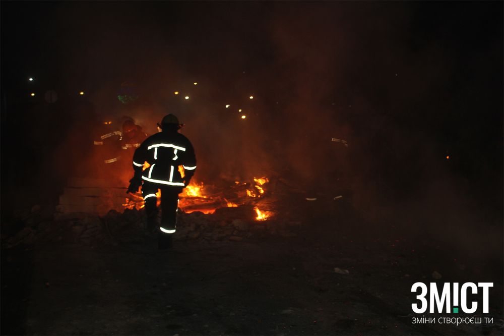 У Нових Санжарах палала барикада