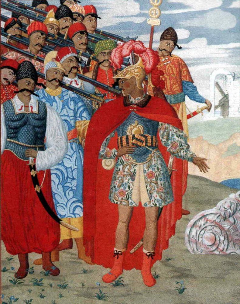 Георгій Нарбут. Ілюстрація до «Енеїди» Івана Котляревського. 1920. Опора на стилістику українського бароко (Джерело – ife.pravda.com.ua)