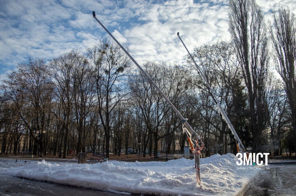 Роботи в парку продовжать сьогодні ввечері