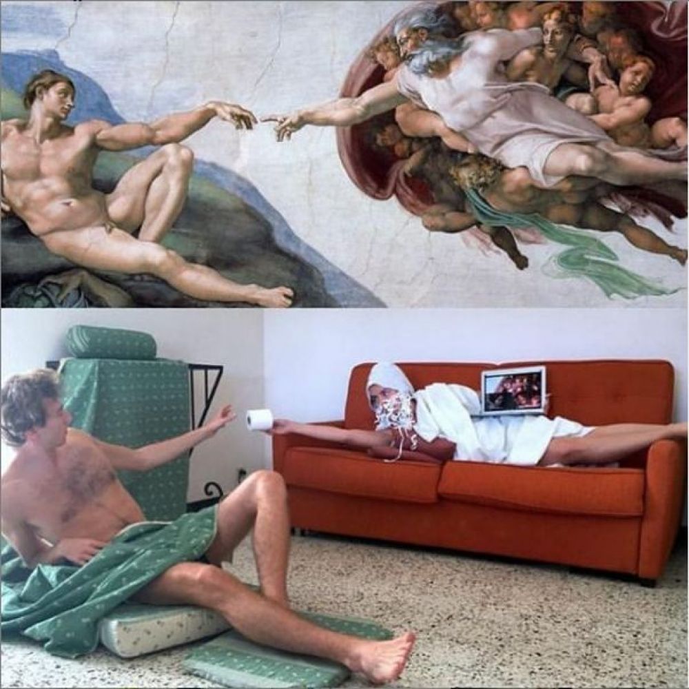 Одна з розваг під час карантину – копіювання світових шедеврів